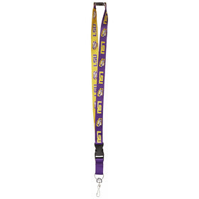 NCAA Lsu Tigers Two-Tone Lanyard, Purple, One Size