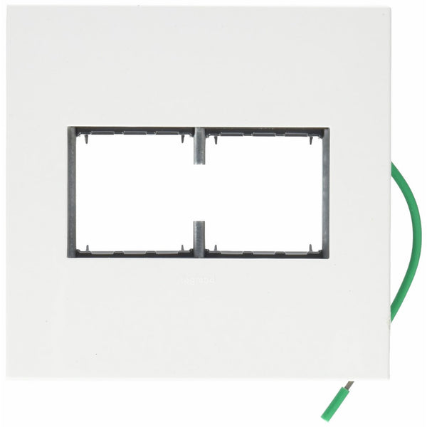 PASS & SEYMOUR AWP2GWH4 Adorne 2 Gang Gloss White Wall Plate