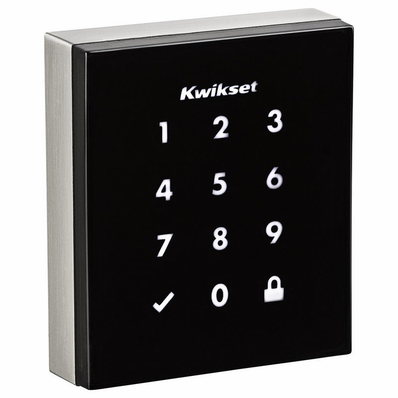 Kwikset Corporation 99530-001 Obsidian Electronic Touchscreen Deadbolt, Satin Nickel