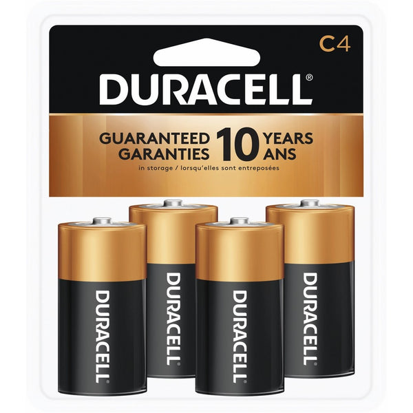 Duracell Coppertop C Alkaline Batteries, 4 Count