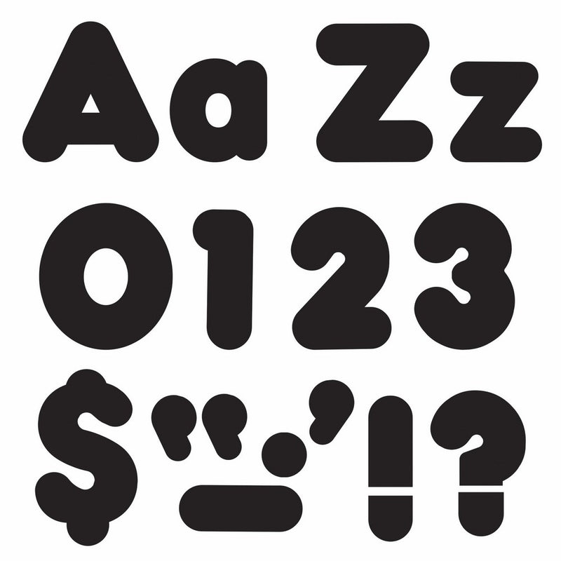 TREND enterprises, Inc. Black 4" Casual Combo Ready Letters