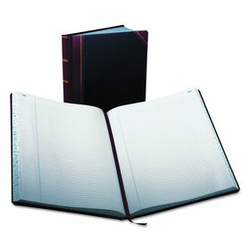 Boorum & Pease 23 Series Columnar Book, Record, 300 Page, Black/Red (23-300-R)