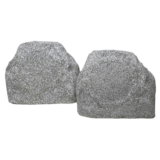 TIC TFS5-WG 6.5" Outdoor Weather-Resistant Rock Speakers (Pair) - White Granite