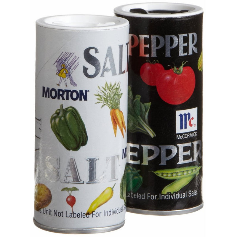 Morton Salt/McCormick Pepper Double Pack, 5.25-Ounce Shakers (Pack of 12)