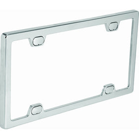 Bell Automotive 22-1-46092-8 Universal License Plate Frame with Clear Cover, Chrome