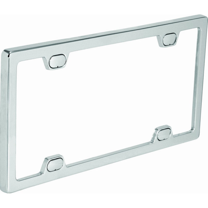 Bell Automotive 22-1-46092-8 Universal License Plate Frame with Clear Cover, Chrome