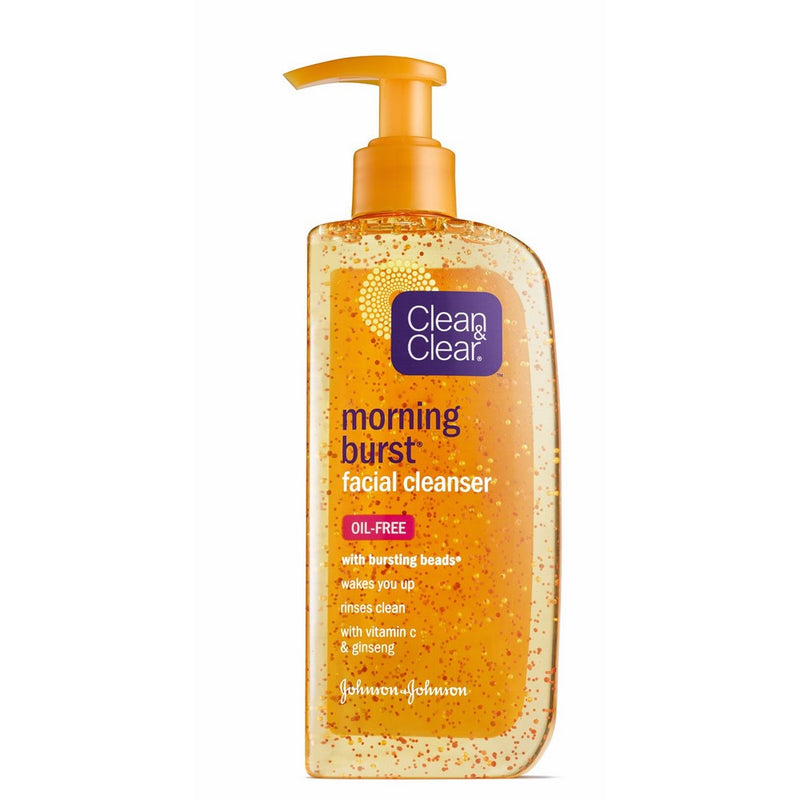 Clean & Clear Morning Burst Facial Cleanser with Bursting Beads, 8 Ounce