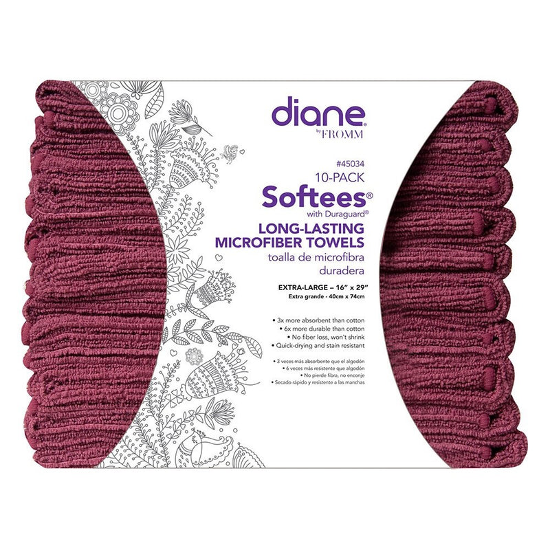 Softees Towels with Duraguard, Plum, 10pk