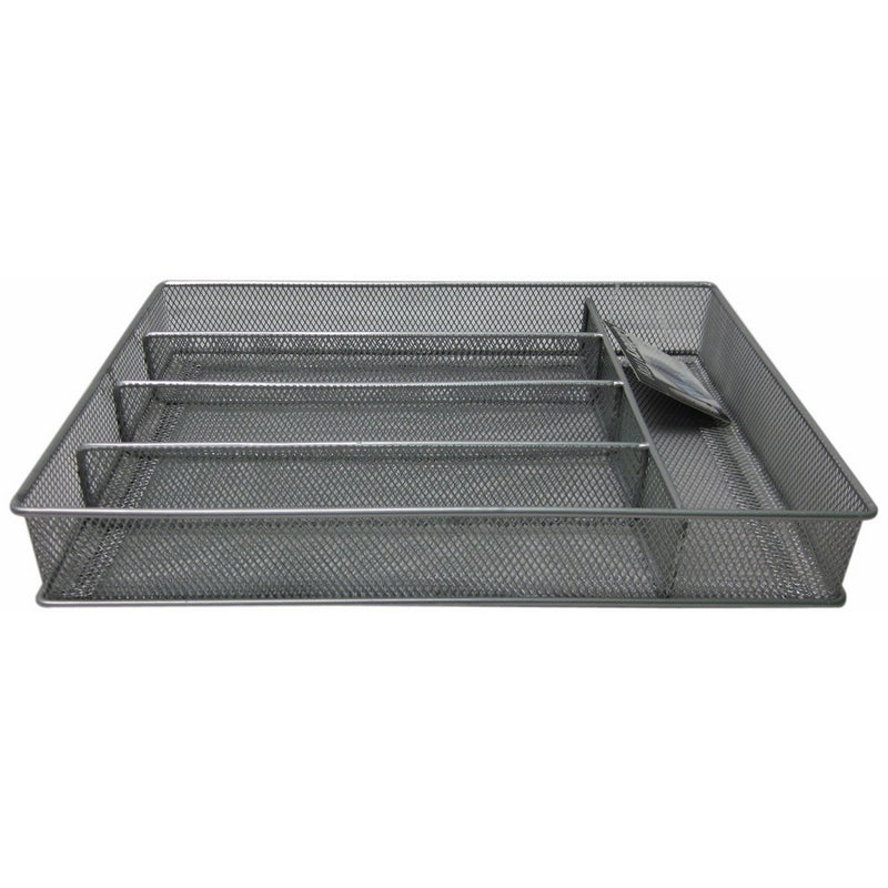 Design Ideas Cutlery Tray Mesh Small Silver