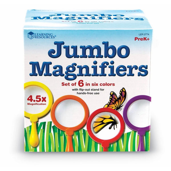 Learning Resources Jumbo Magnifiers, Set of 6