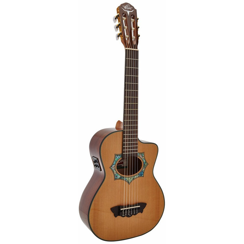 Oscar Schmidt OH30SCE Acoustic Electric Guitar, Requinto