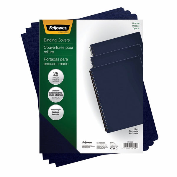 Fellowes Futura Presentation Covers - Oversize, Navy, 25 pack