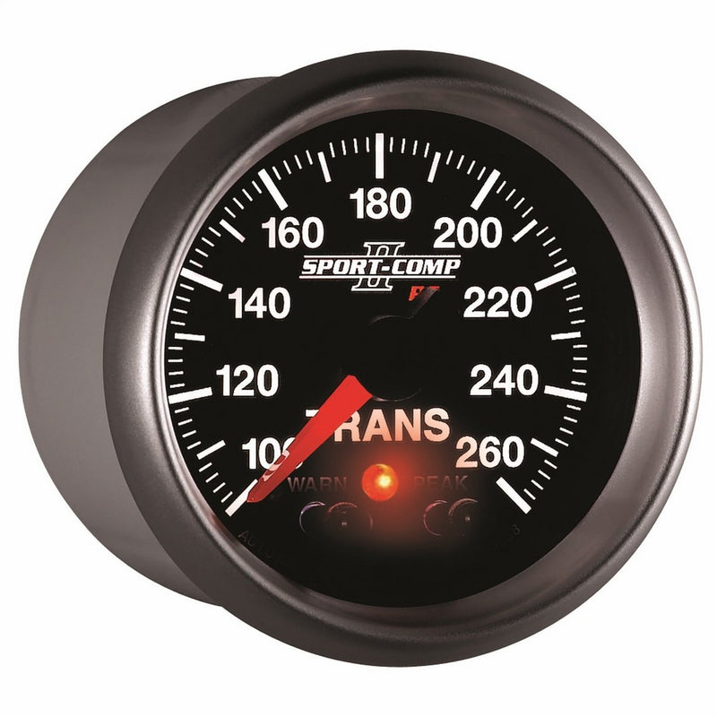 Auto Meter 3658 2-1/16" 100- 260 F Full Sweep Electric Transmission Temperature Gauge