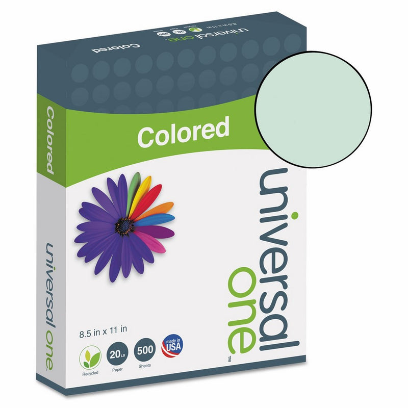 Universal 11203 - Colored Paper, 20lb, 8-1/2 x 11, Green, 500 Sheets/Ream-UNV11203