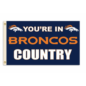 NFL Denver Broncos 3-by-5 Foot "In Country" Flag