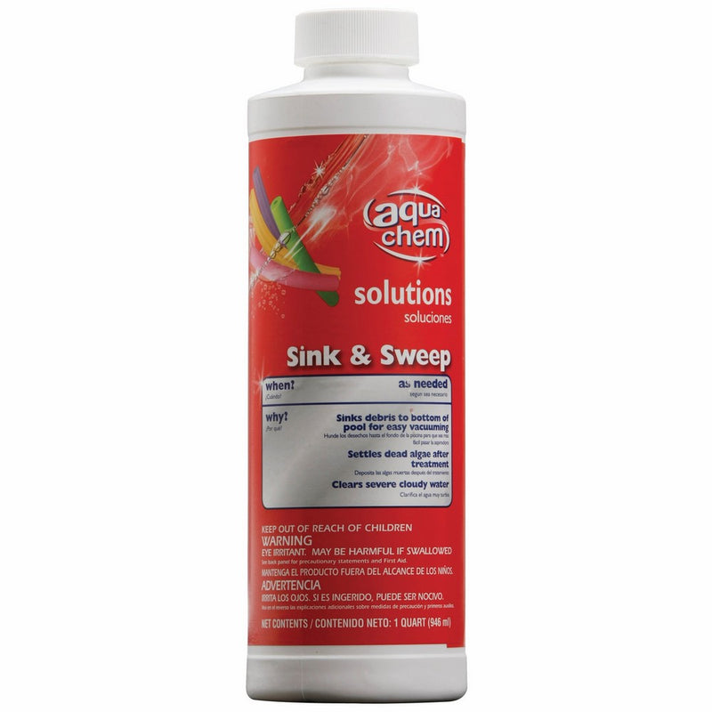 Aqua Chem Sink and Sweep Flocculent for Swimming Pools, 1-Quart