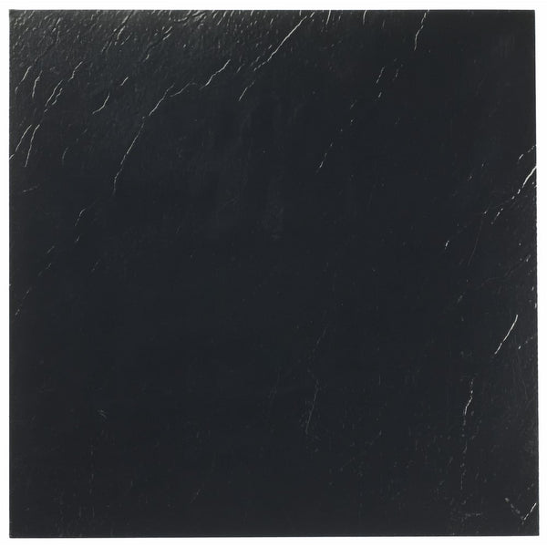 Achim Home Furnishings FTVSO10120 Nexus 12-Inch Vinyl Tile, Solid Black, 20-Pack