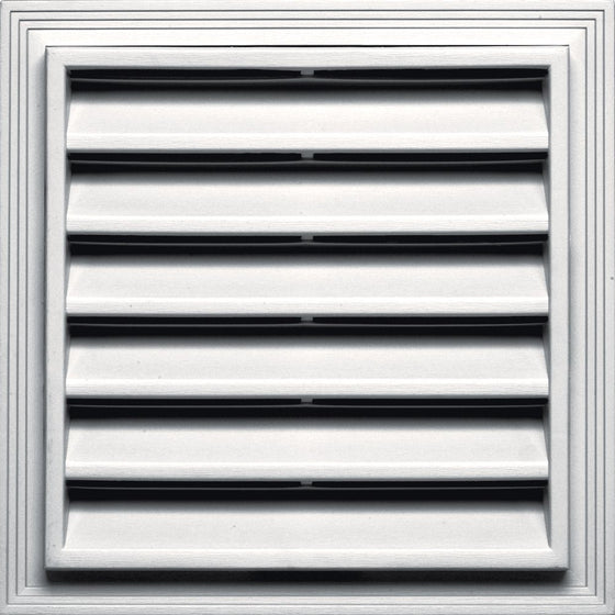 Builders Edge 120051212117 12" x 12" Square Vent 117, Bright White