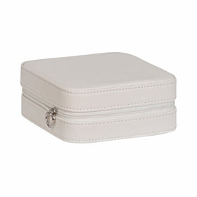 Mele & Co. Dana Travel Jewelry Case in Faux Leather (Ivory)