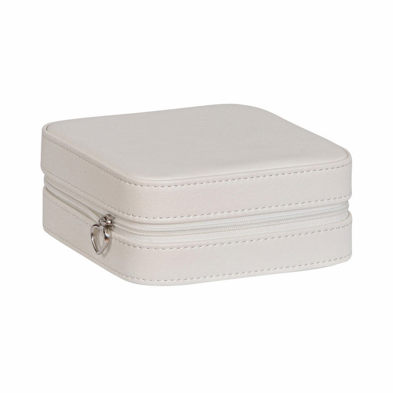 Mele & Co. Dana Travel Jewelry Case in Faux Leather (Ivory)