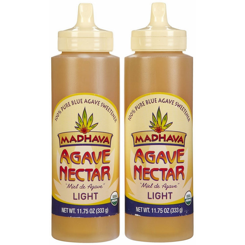 Madhava Organic, Agave Nectar Light, Squeeze Bottles, 11.75 oz, 2 pk