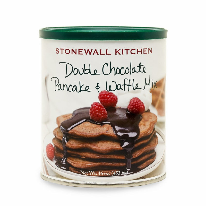 Stonewall Kitchen Double Chocolate Pancake and Waffle Mix, 16 Ounce Can