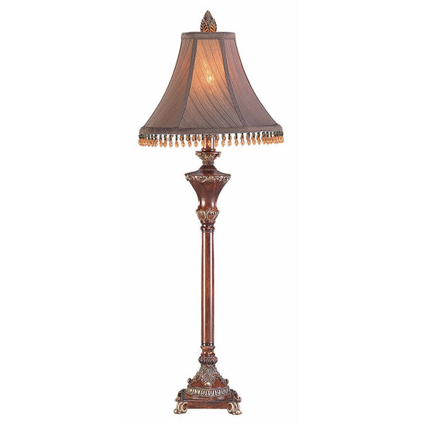 OK Lighting OK-4171M Resemble Wood Buffet Lamp, 11" x 11" x 31"