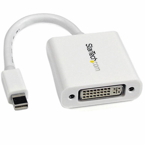 StarTech.com Mini DisplayPort to DVI Video Adapter Converter1920x1200 - White Mini DP to DVI-I Adapter M/F