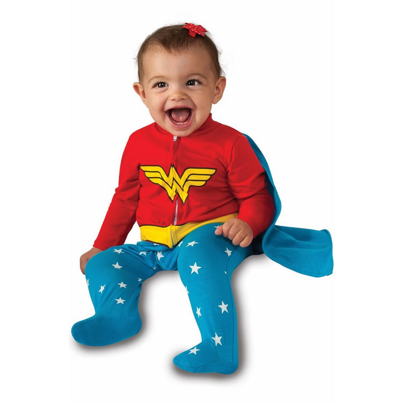 Rubie's Baby Girl's DC Comics Superhero Style Baby Wonder Woman Costume, Multi, 0-6 Months