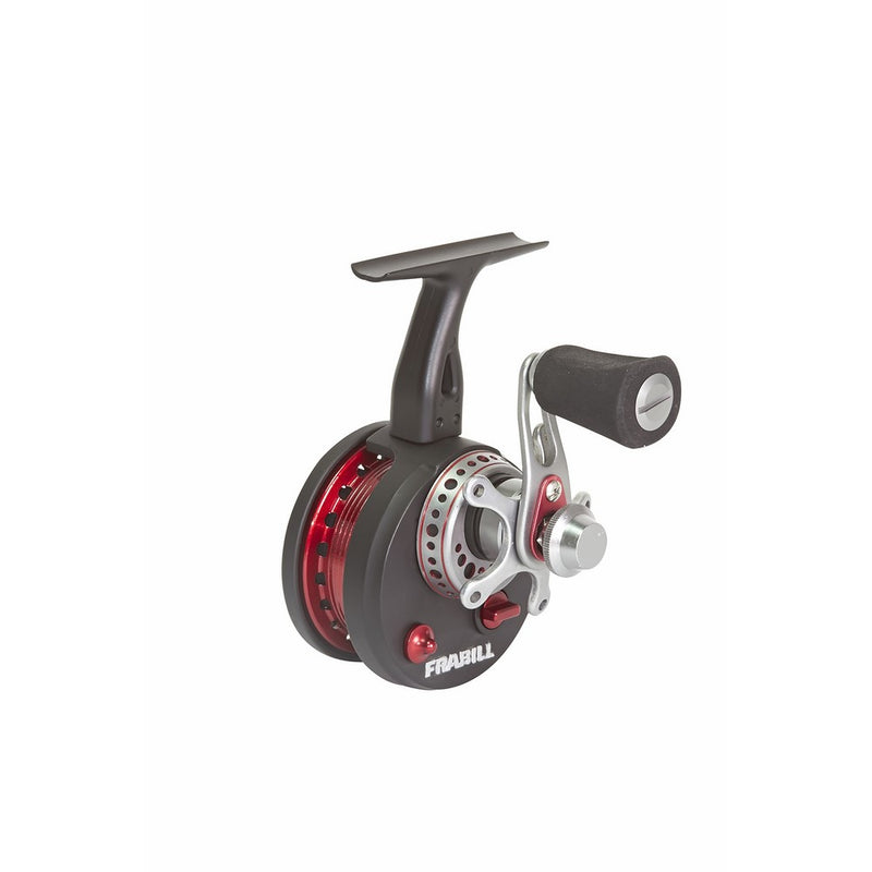 Frabill Straight Line 371 Ice Fishing Reel in Clamshell Pack, Black