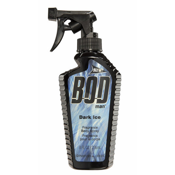 BOD Man Fragrance Body Spray, Dark Ice, 8 Fluid Ounce