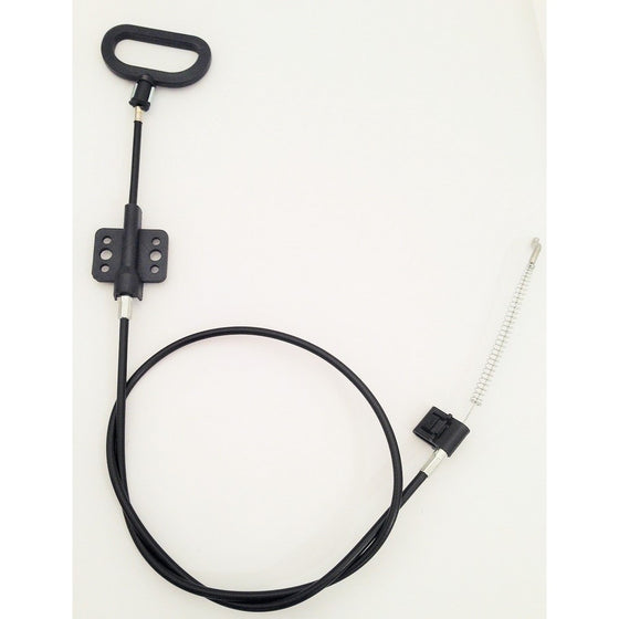 Universal Recliner Cable D-ring Release Long Handle (7") -Exposed Length 4.75" with Spring- Total Overall Length 44.75"