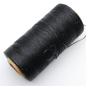284yrd black Leather Sewing Waxed Thread 150D 1mm Leather Hand Stitching 125g
