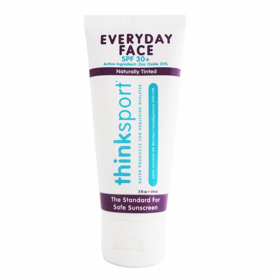 Thinksport Everyday Face Sunscreen, Naturally Tinted, Currant, 2 Ounce