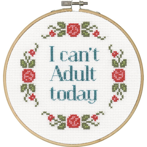 Dimensions Needlecrafts 70-74629 Say It Counted Cross Stitch Kit, Can't Adult