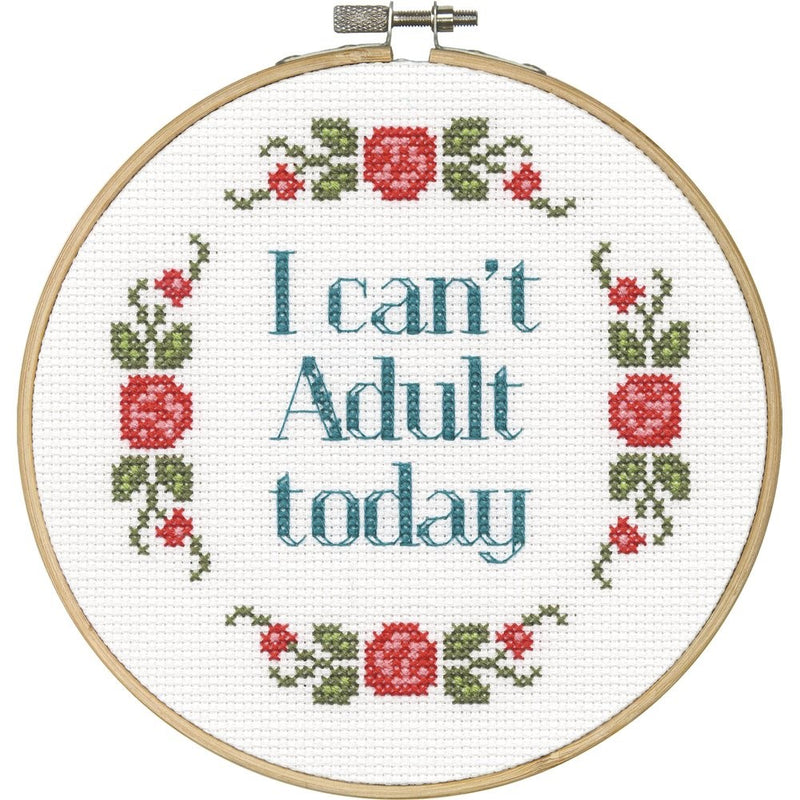 Dimensions Needlecrafts 70-74629 Say It Counted Cross Stitch Kit, Can't Adult