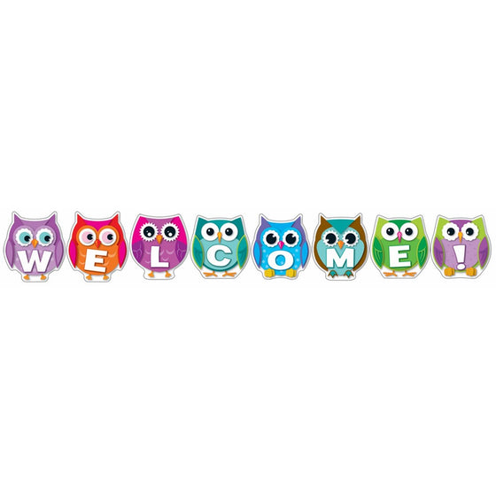 Carson Dellosa Colorful Owl Welcome Bulletin Board Set (110192)