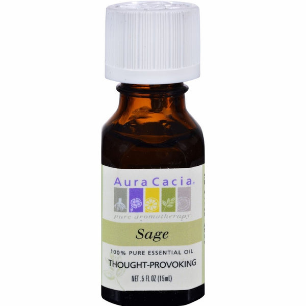 Aura Cacia Sage Essential Oil, 0.5 Oz