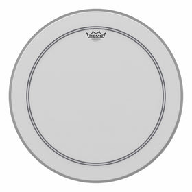 Remo P31122-C2 Coated Powerstroke 3 Bass Drum Head (22-Inch) - White Falam Patch