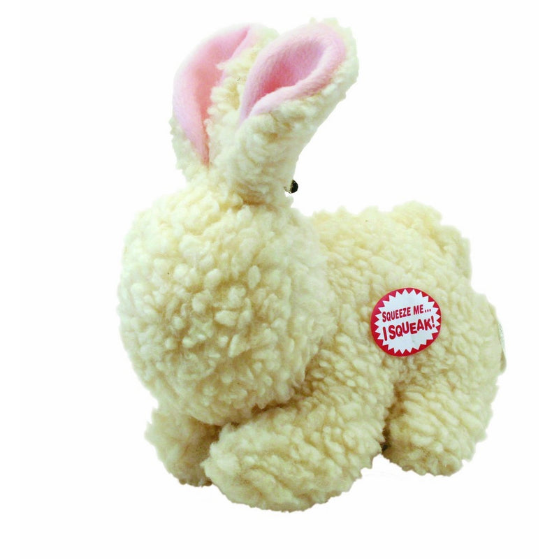 Ethical Pet Fleece Rabbit squeak Dog and Cat Toy. 9-Inch Durable pet toys