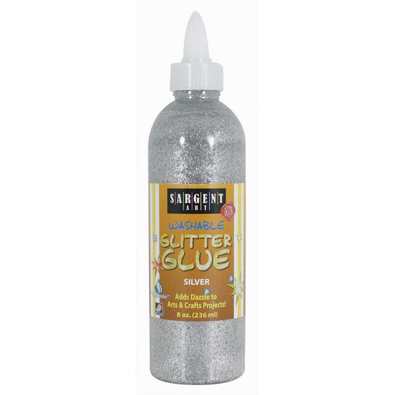 Sargent Art 22-1982 8-Ounce Glitter Glue, Silver