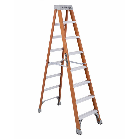 Louisville Ladder FS1508 300-Pound Duty Rating Fiberglass Step Ladder, 8-Feet