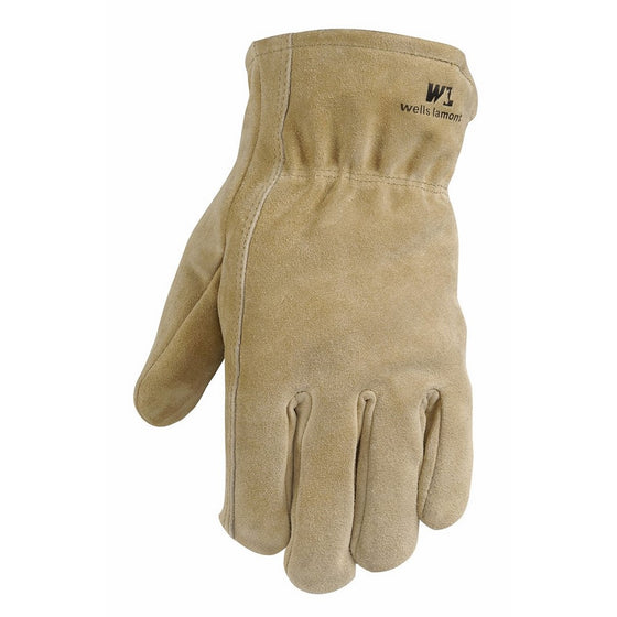 Leather Winter Work Gloves, 100-gram Thinsulate Insulation, Split Cowhide, Extra Large (Wells Lamont 1063XL)