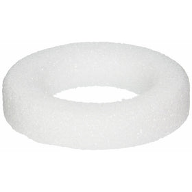 FloraCraft Styrofoam Wreath: 5-7/8x1-3/16 White