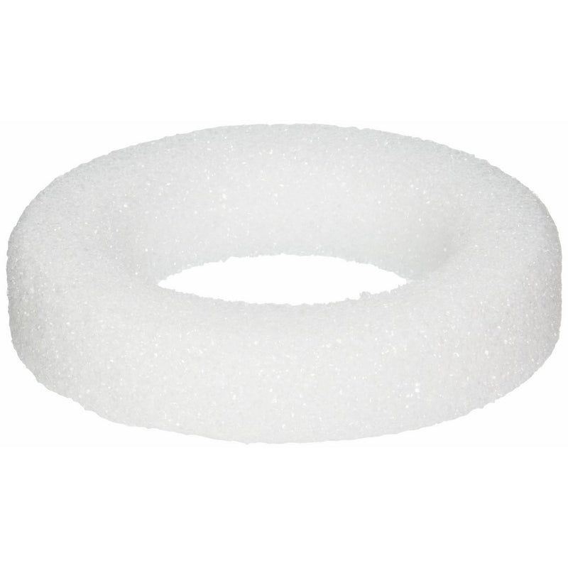 FloraCraft Styrofoam Wreath: 5-7/8x1-3/16 White