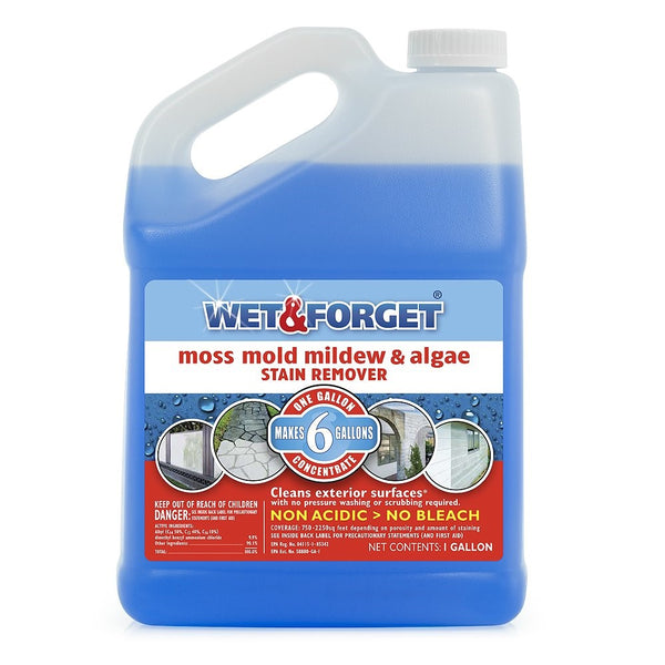 Wet and Forget 10587 1 Gallon Moss, Mold and Mildew Stain Remover