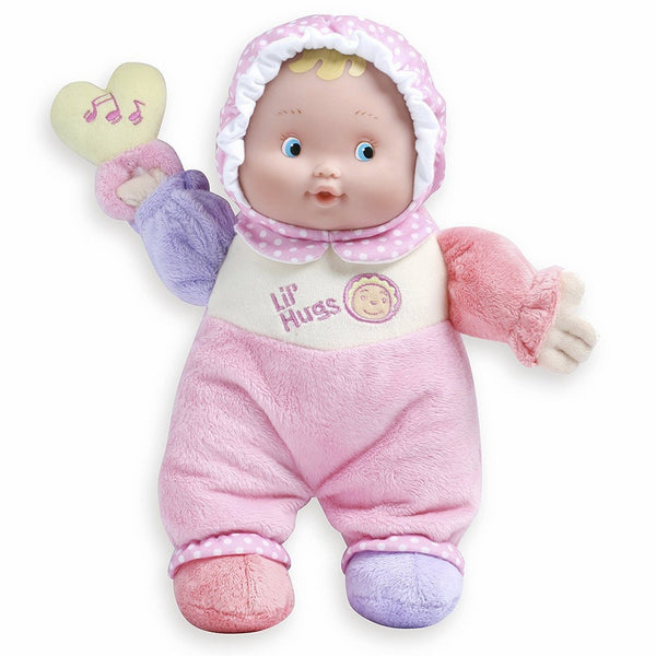 JC Toys Lil' Hugs Pink Soft Body - Your First Baby Doll – Designed by Berenguer – Ages 0