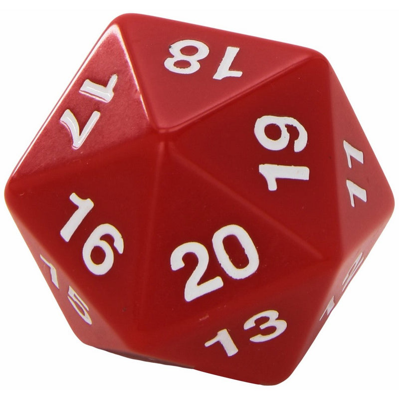 Koplow Games Red Jumbo Dice D20 Count Down 55mm Dice