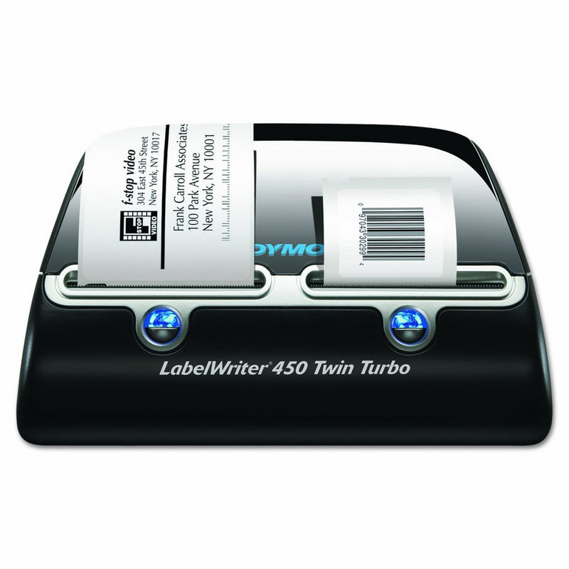 DYMO Label Writer 450 Twin Turbo label printer, 71 Labels Per Minute, Black/Silver (1752266)