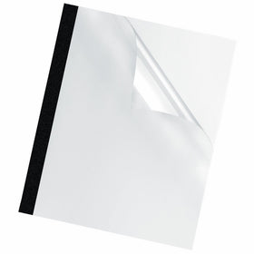 Fellowes Thermal Binding Presentation Covers, Letter, 1/8 Inch, 30 Sheets, Black, 10 Pack (5222701)